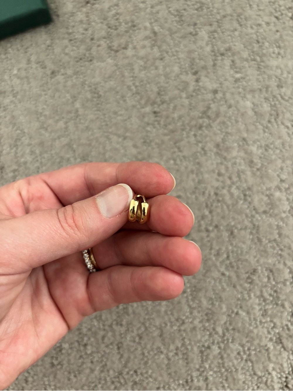 Mejuri Bold Huggie Hoops in 14k gold